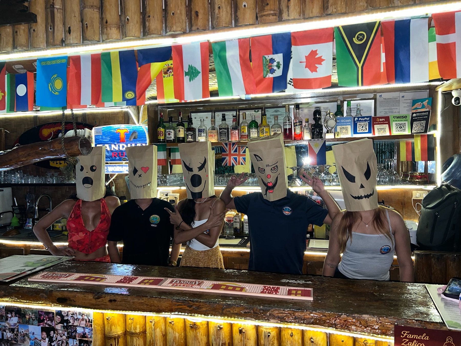 El Kabron bar at night