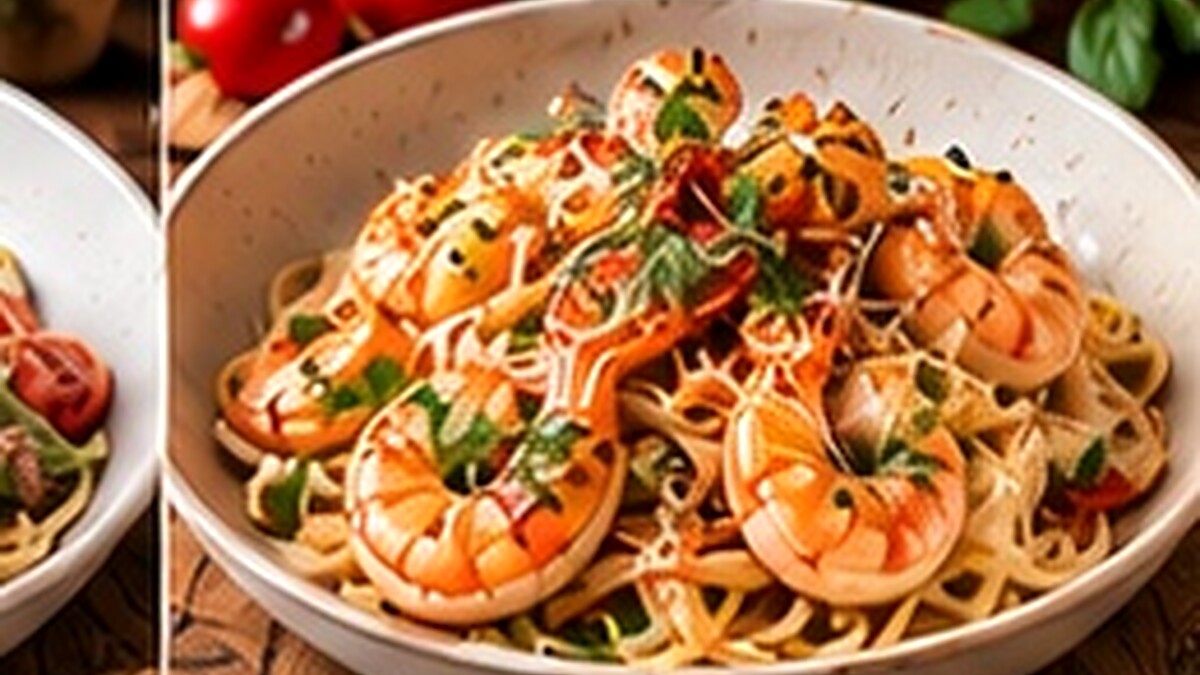 Gourmet Garlic Shrimp Pasta